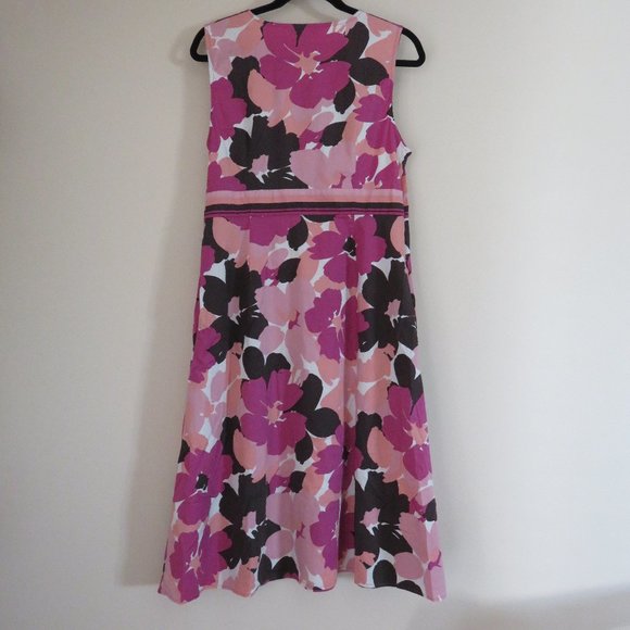 Croft & Barrow Sleeveless Dress | Pink Floral - Picture 4 of 11
